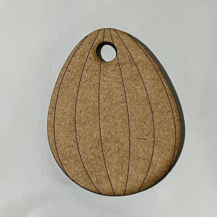 Kit 50 unidade Ovos de Páscoa com Furo 06cm para chaveiro em MDF – 50 Unidades Pintar! 🎨🐰