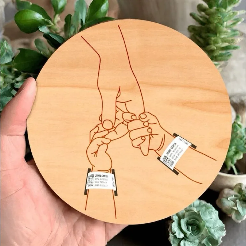 Placa Memórias do Nascimento - Presente ENVIO IMEDIATO Lembranças SEM PERSONALIZAÇÃO Cuadro Recuerdos