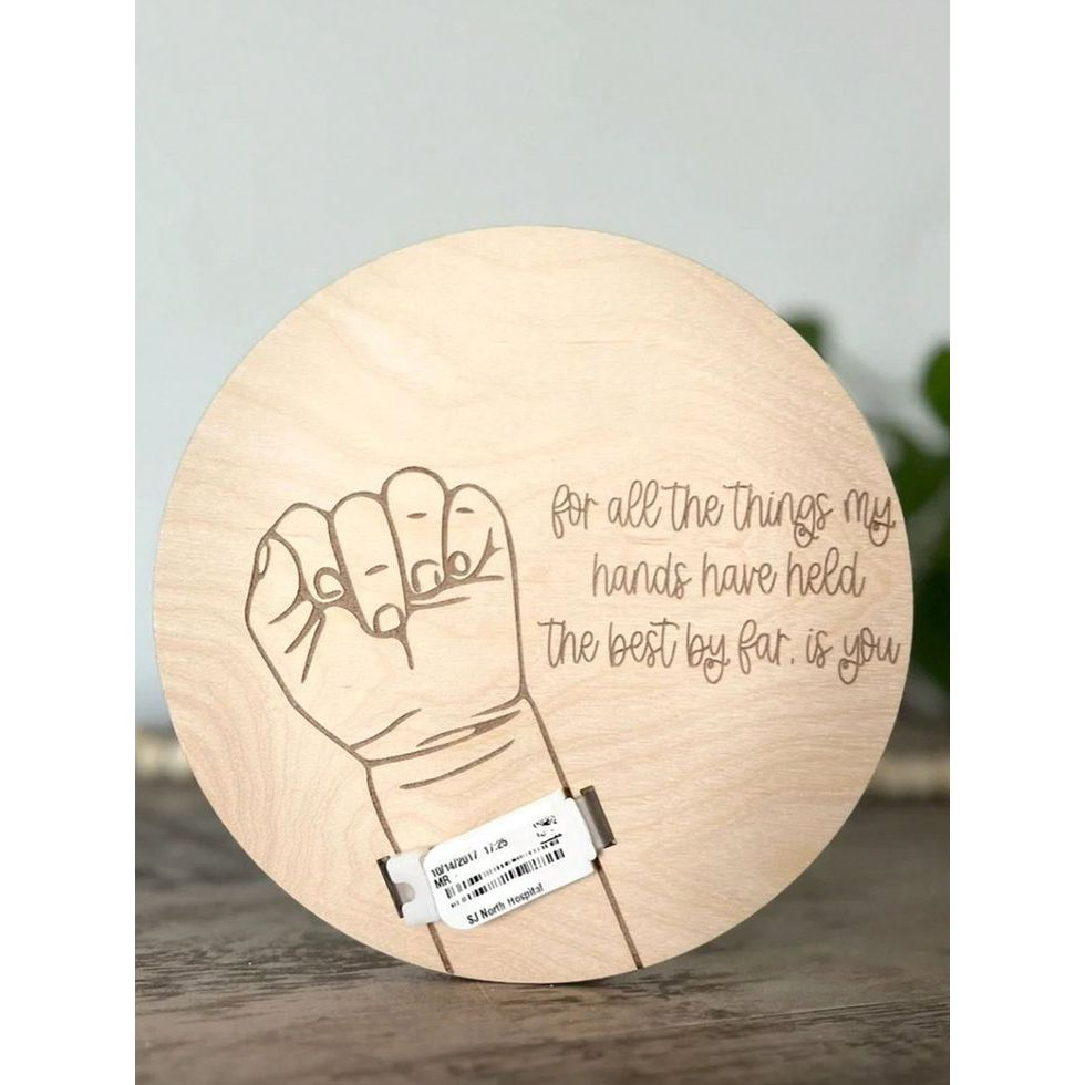 Placa Personalizado Anjinho do Céu - Presente, Lembranças e decoração, NOME PERSONALIZADO + Pé de apoio